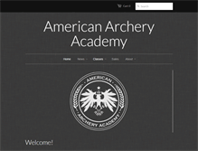 Tablet Screenshot of americanarcheryacademy.com